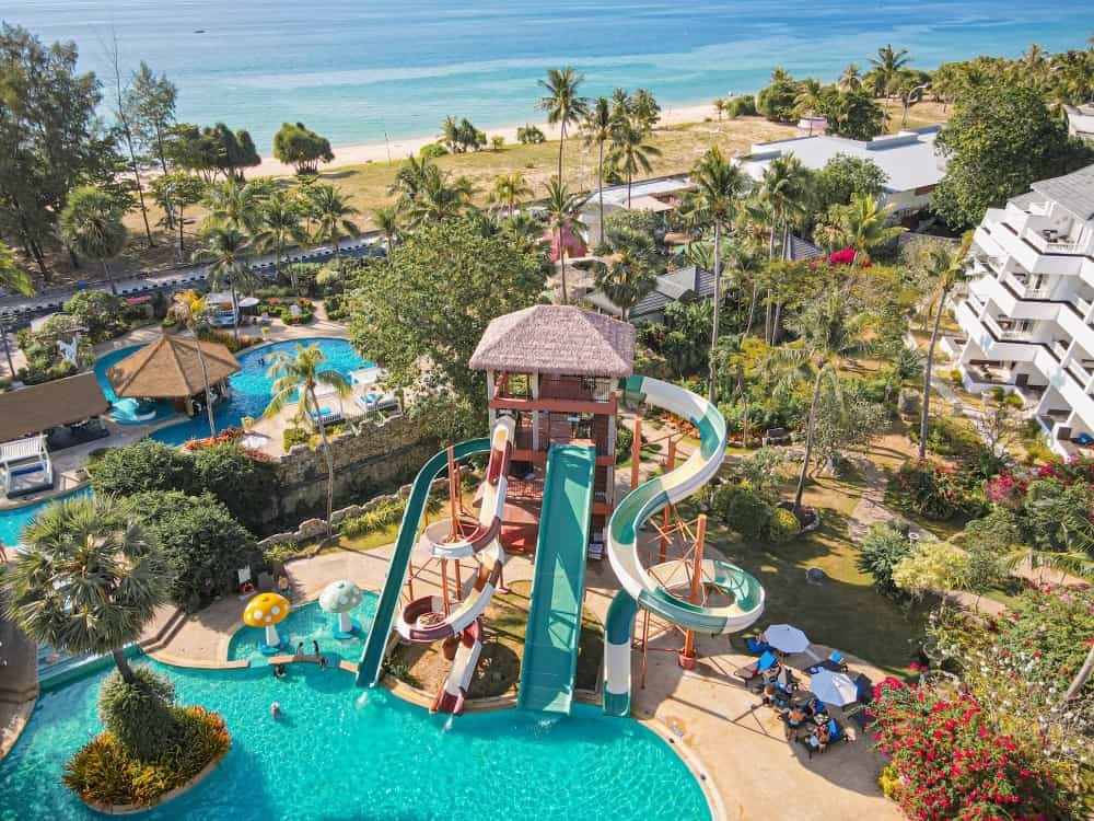 Waterpark beachfront resort in Phuket