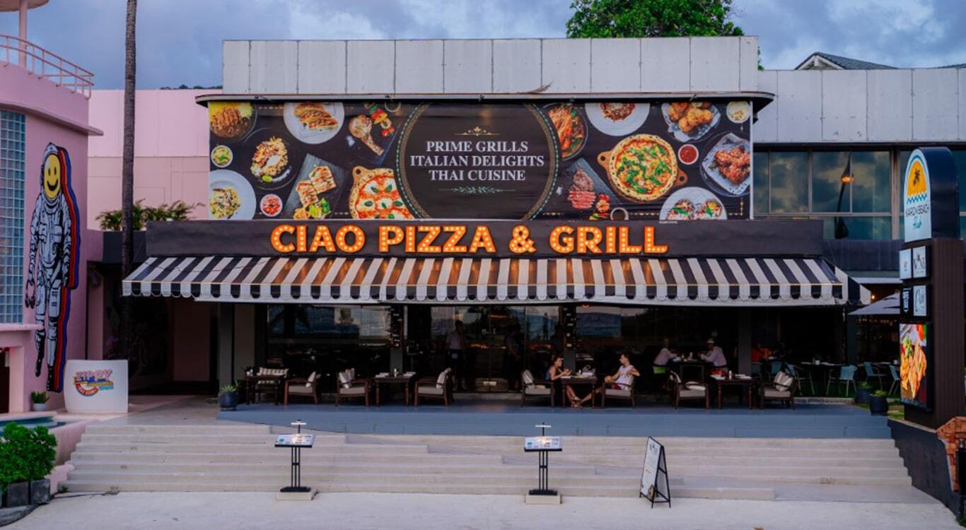 Ciao Pizza & Grill Italian restaurant at Thavorn Palm Beach Resort, Phuket