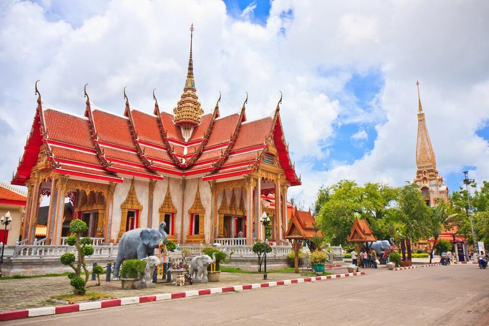 Chalong Temple is the largest tourist attraction in Phuket