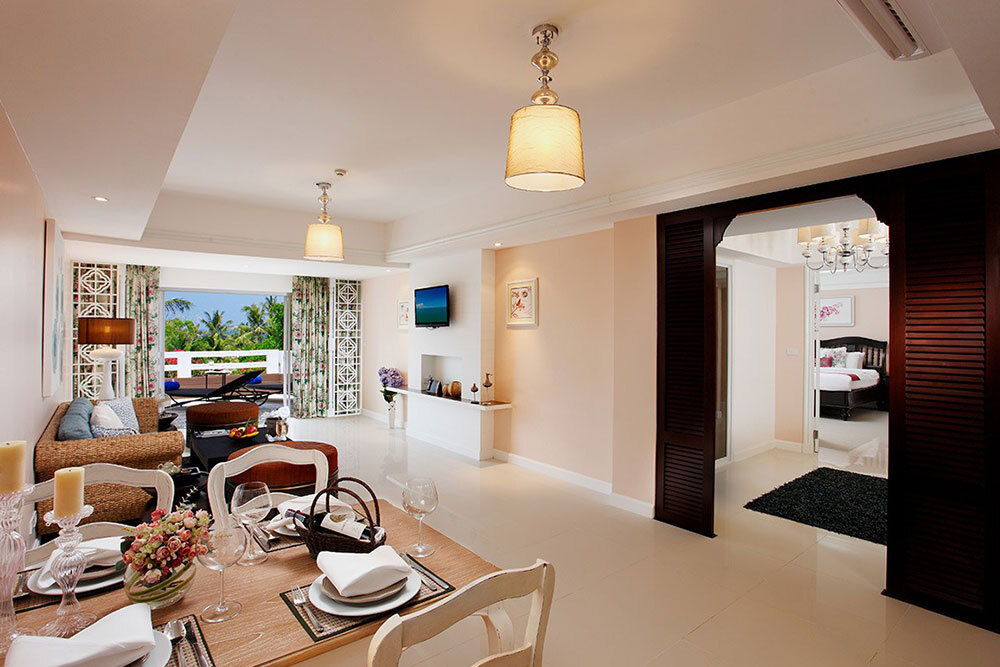 Thavorn Palm Beach Resort’s Seaview Suite is a good choice for families or large groups.
