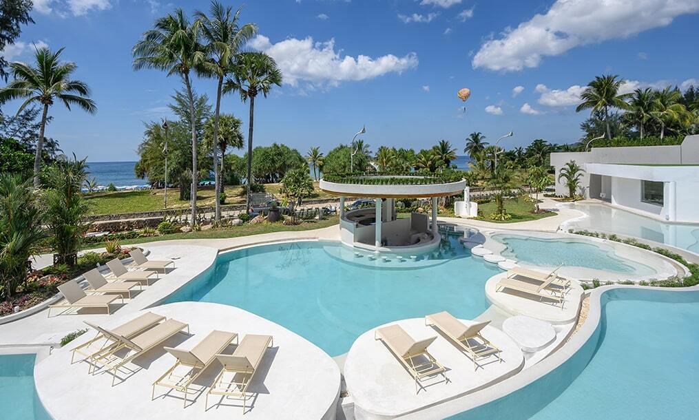Our Beach Pool Bar overlooking Karon beach