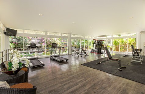 Fitness room with a variety of physical activities at our Phuket hotel