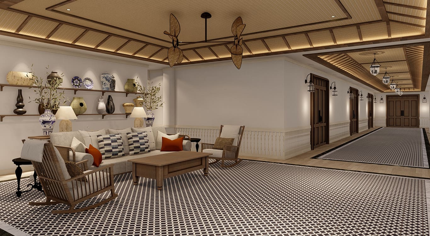 Meeting Room Perspective at Thavorn Palm