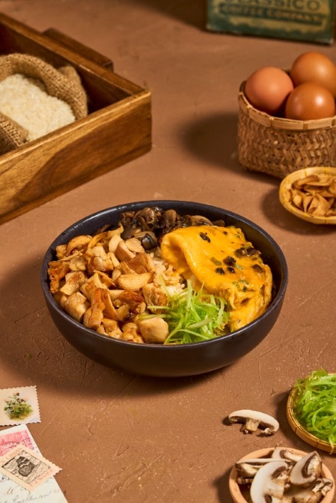 Thai Omelette Chicken Rice Bowl