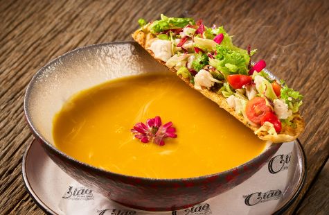 Roasted Pumpkin Soup at Ciao Pizza & Grill