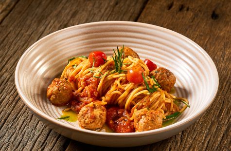 Meat Ball Pasta at Ciao Pizza & Grill