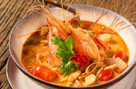 Tom Yum River Prawns at Ciao Pizza & Grill