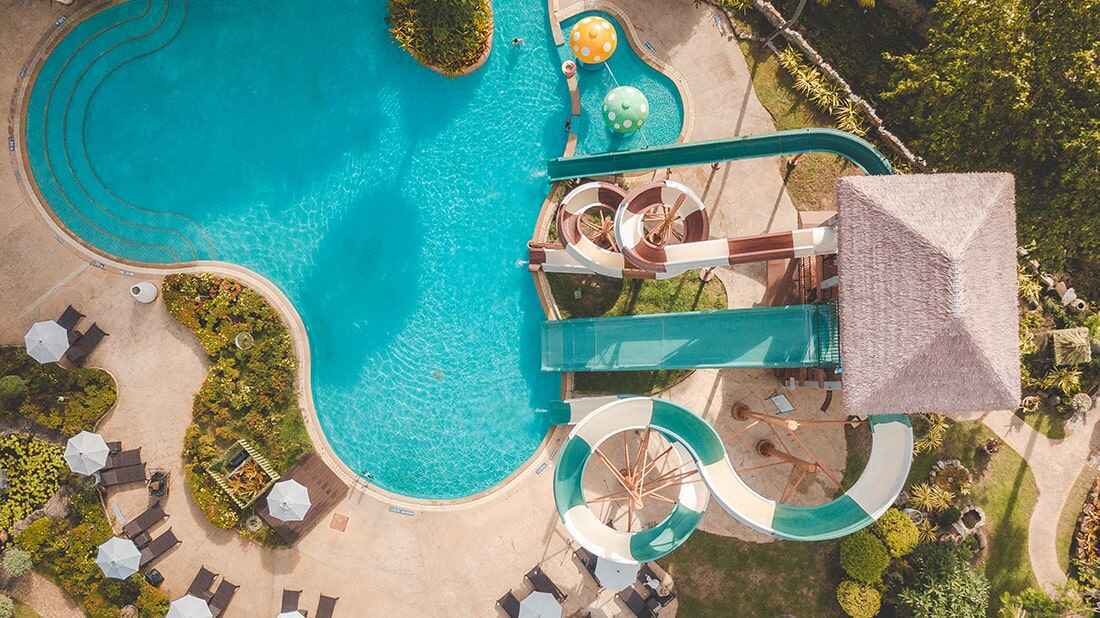 Blue Heaven Pool, our kid-friendly hotel pool on Karon Beach, Phuket