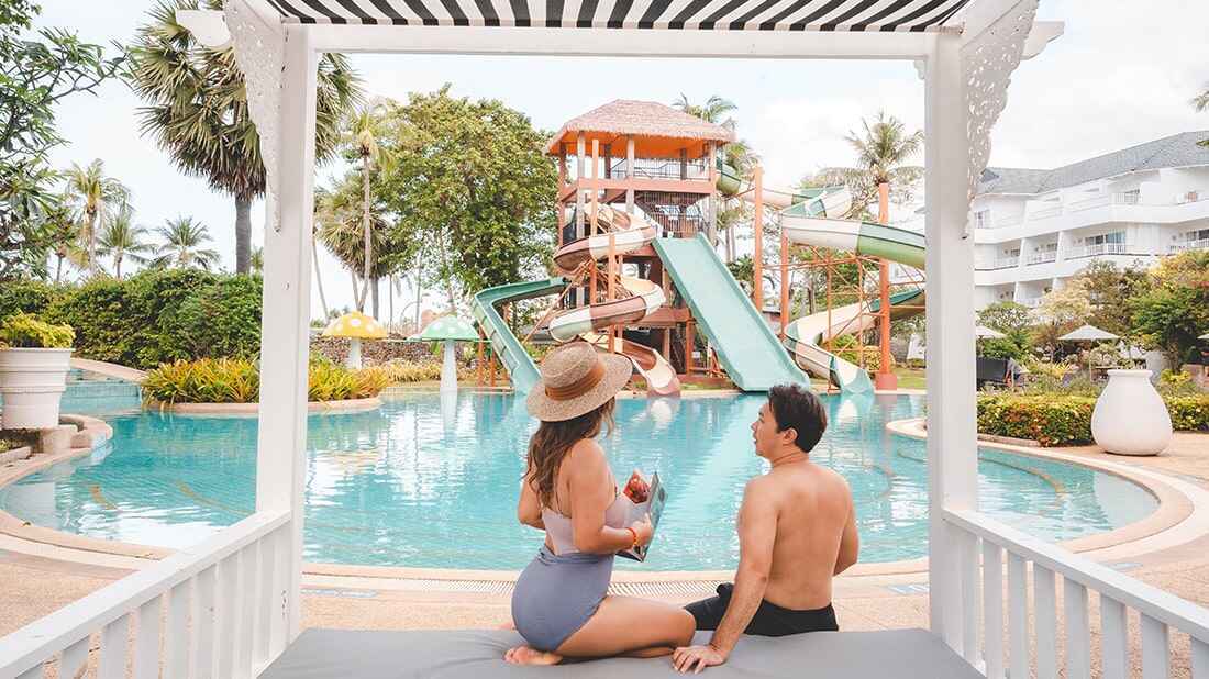 Thavorn Palm Beach Resort’s luxury hotel pools for couples and families in Phuket