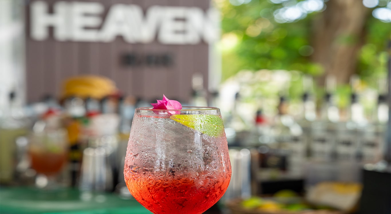 drinks at pool bar karon beach