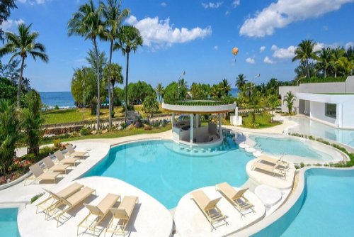 Our luxury pool with a sea view in Phuket