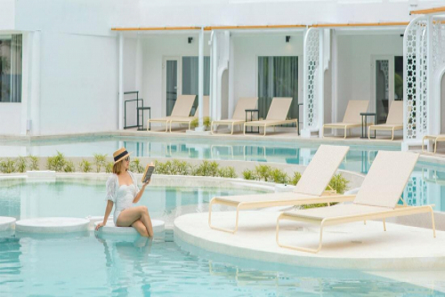 Spend a relaxing day by our Lagoon Beach Pool