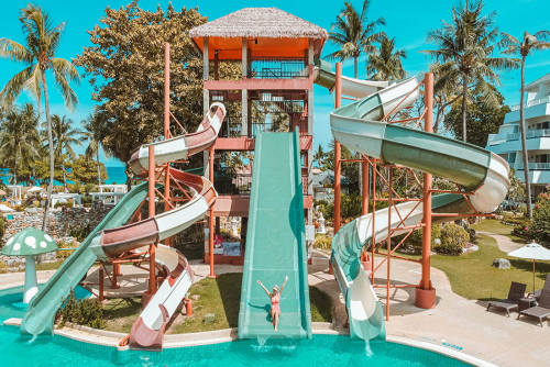 Kid-friendly hotel pool for families in Karon Beach, Phuket
