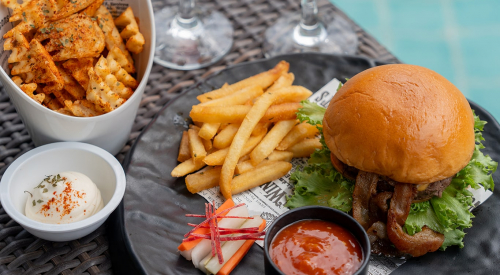 Food at Poolside Bar