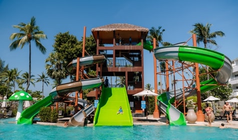 Giant Water Slides for Team Fun