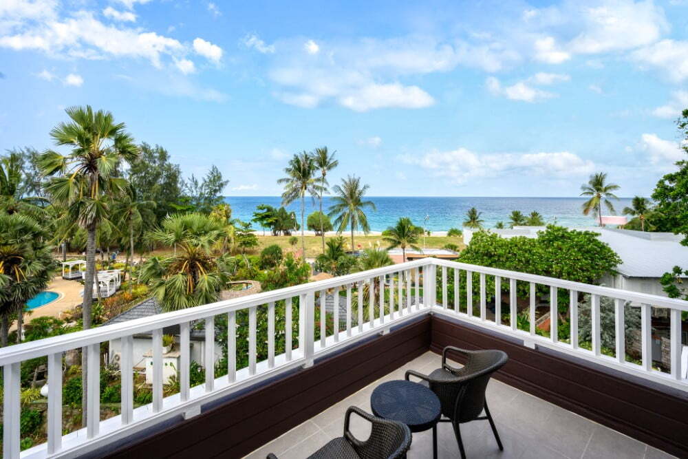 Seaview Deluxe Terrace room overlooking Karon beach